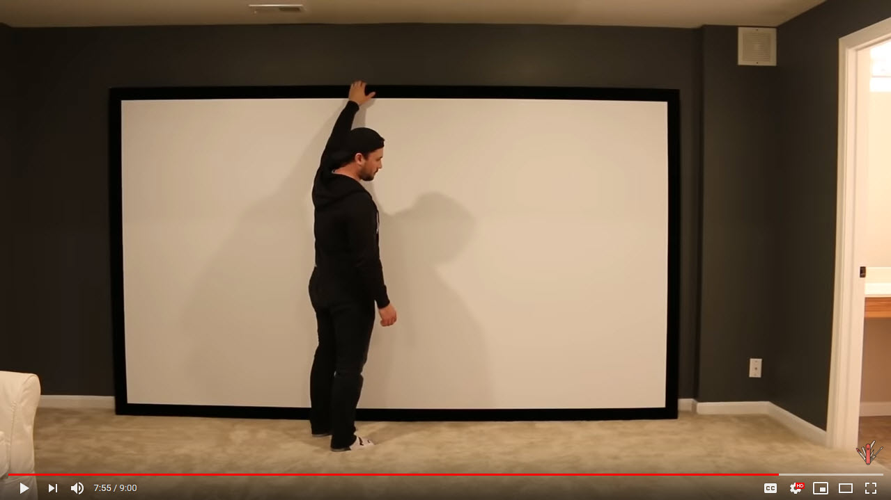 How to Build a Projector Screen at Home - Carl's Place